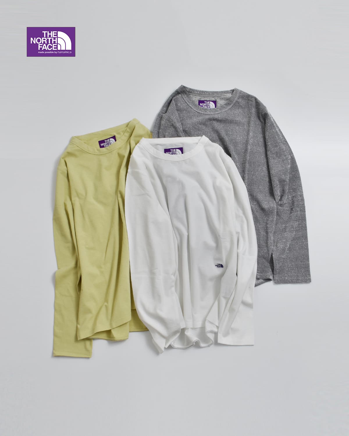 THE NORTH FACE PURPLE LABELUSAコットン ジャージー 長袖Tシャツ Mountain Field Long Sleeve Tee n26ft074