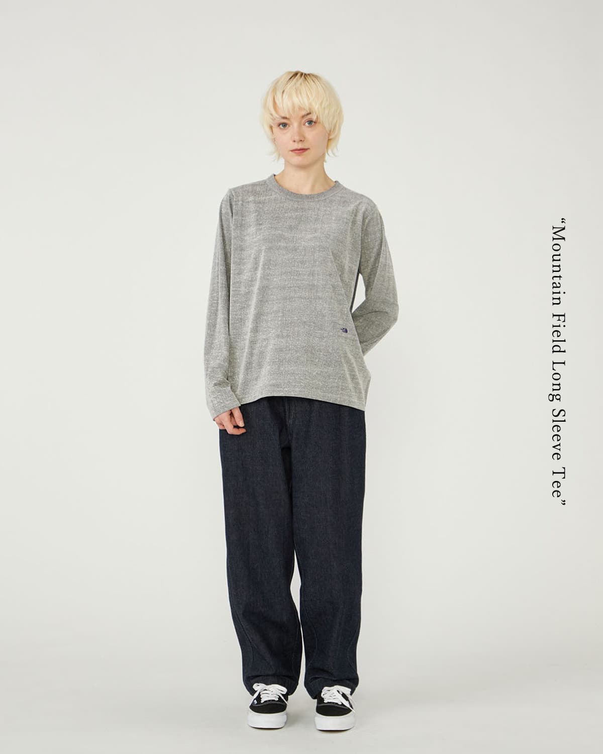 THE NORTH FACE PURPLE LABELUSAコットン ジャージー 長袖Tシャツ Mountain Field Long Sleeve Tee n26ft074