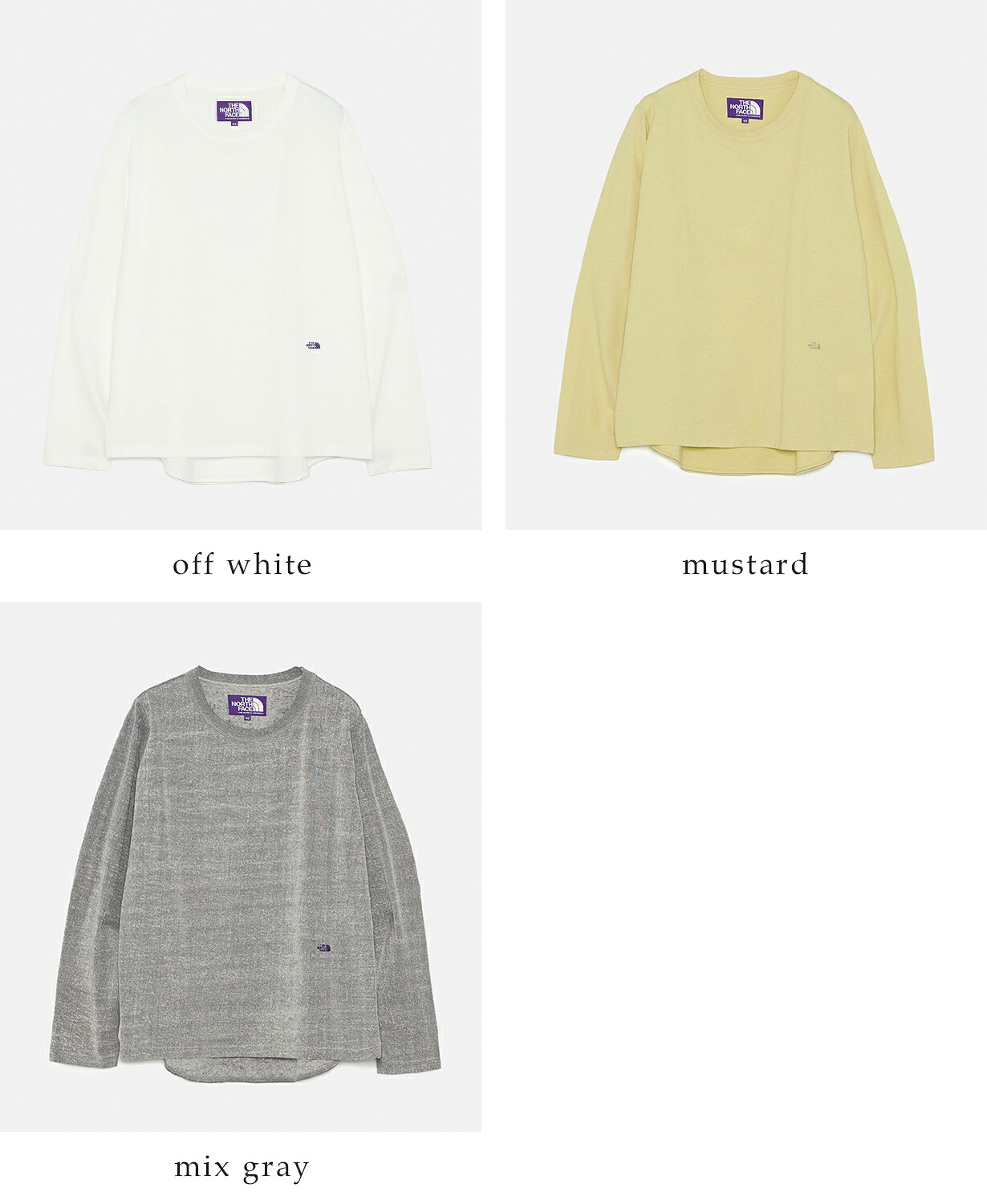 THE NORTH FACE PURPLE LABELUSAコットン ジャージー 長袖Tシャツ Mountain Field Long Sleeve Tee n26ft074