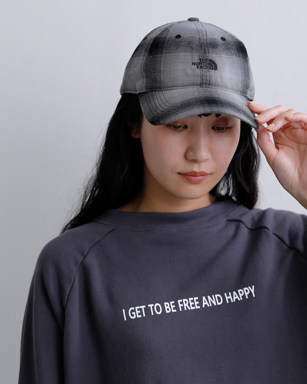 THE NORTH FACETNFロゴ フランネル チェック キャップ TNF Logo Flannel Check Cap nn42674