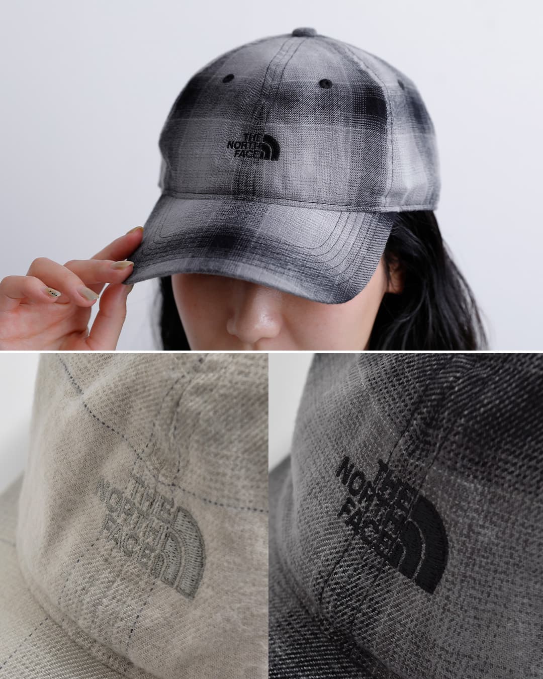 THE NORTH FACETNFロゴ フランネル チェック キャップ TNF Logo Flannel Check Cap nn42674