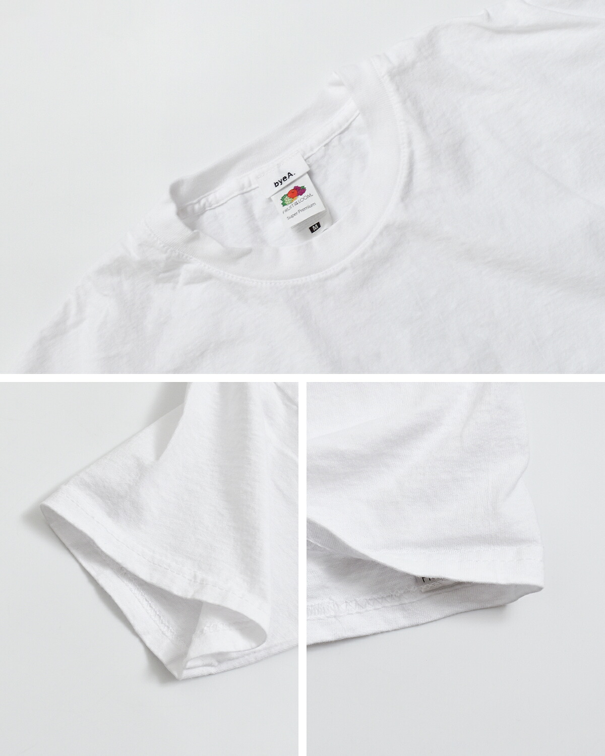 byeA(バイエー)クルーネック 半袖 Tシャツ NOT APPLE not-apple-tee