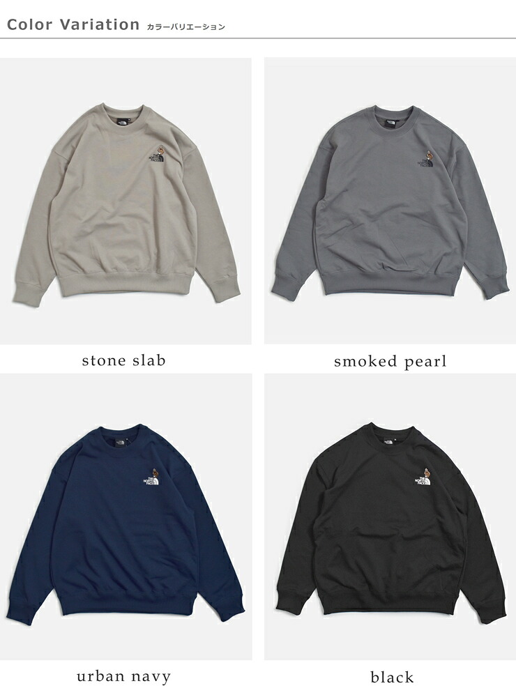 THE NORTH FACE(ノースフェイス)ズー ピッカー クルーネック スウェットシャツ Zoo Picker Crew nt62638