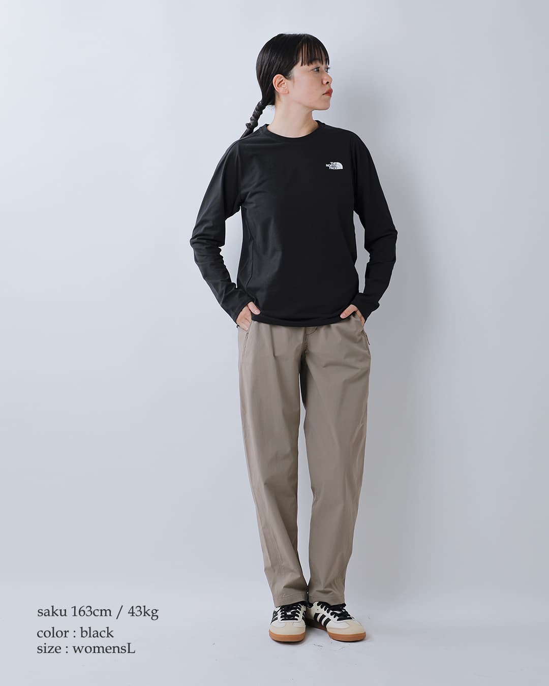 THE NORTH FACEフラッシュドライ アクション 長袖 Tシャツ L/S FD Axion Crew ntw82581