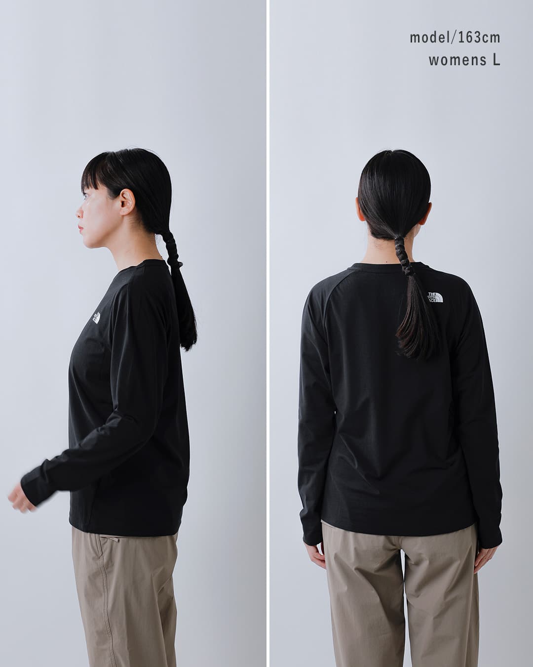 THE NORTH FACEフラッシュドライ アクション 長袖 Tシャツ L/S FD Axion Crew ntw82581