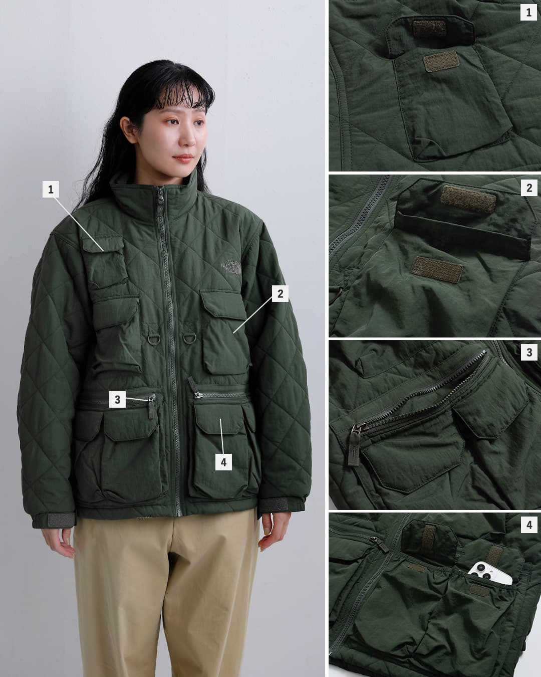 THE NORTH FACE撥水 キルティング ユーティリティ ジャケット Quilting Utility Jacket ny82630