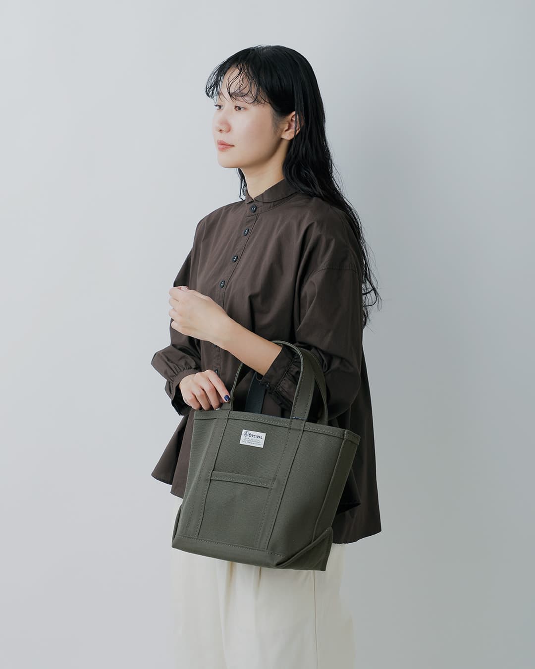 ORCIVAL(オーチバル・オーシバル)ヘビーキャンバス トートバッグ スモール or-h0285kwc-26aw