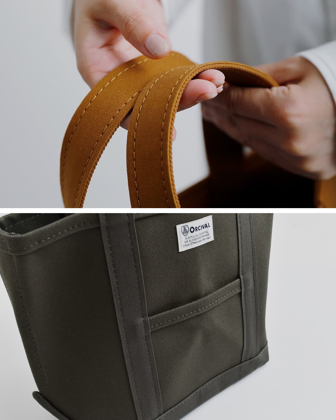 ORCIVAL(オーチバル・オーシバル)ヘビーキャンバス トートバッグ スモール or-h0285kwc-26aw