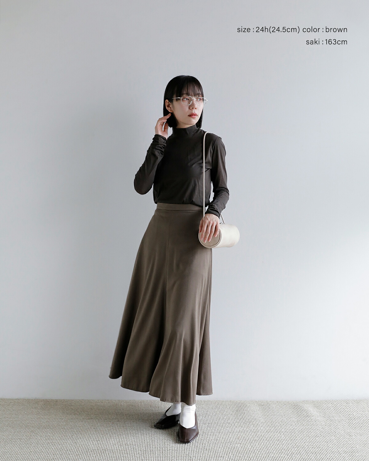 EPURE(エピュレ)センターシーム スクエアトゥ フラットシューズ OUBE Square Flats oube-sq-flats