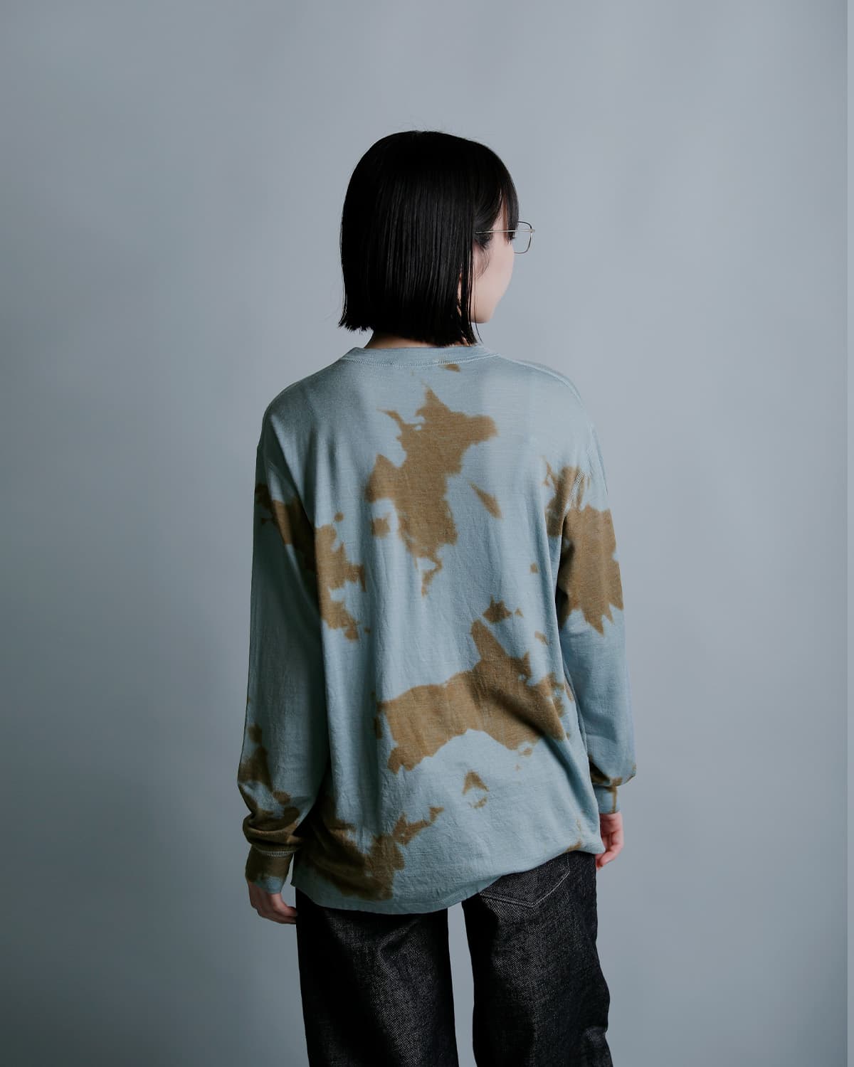 PHEENYメリノウール ダイ 長袖Tシャツ pa26-cs11