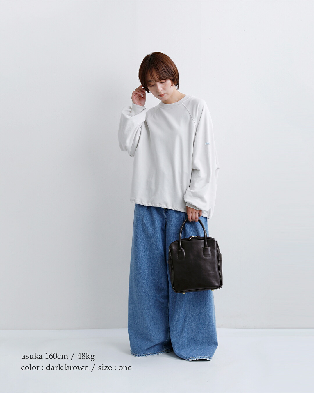 Ense(アンサ)キップレザー 2way スクエア ミニ ボストン バッグ pa802r