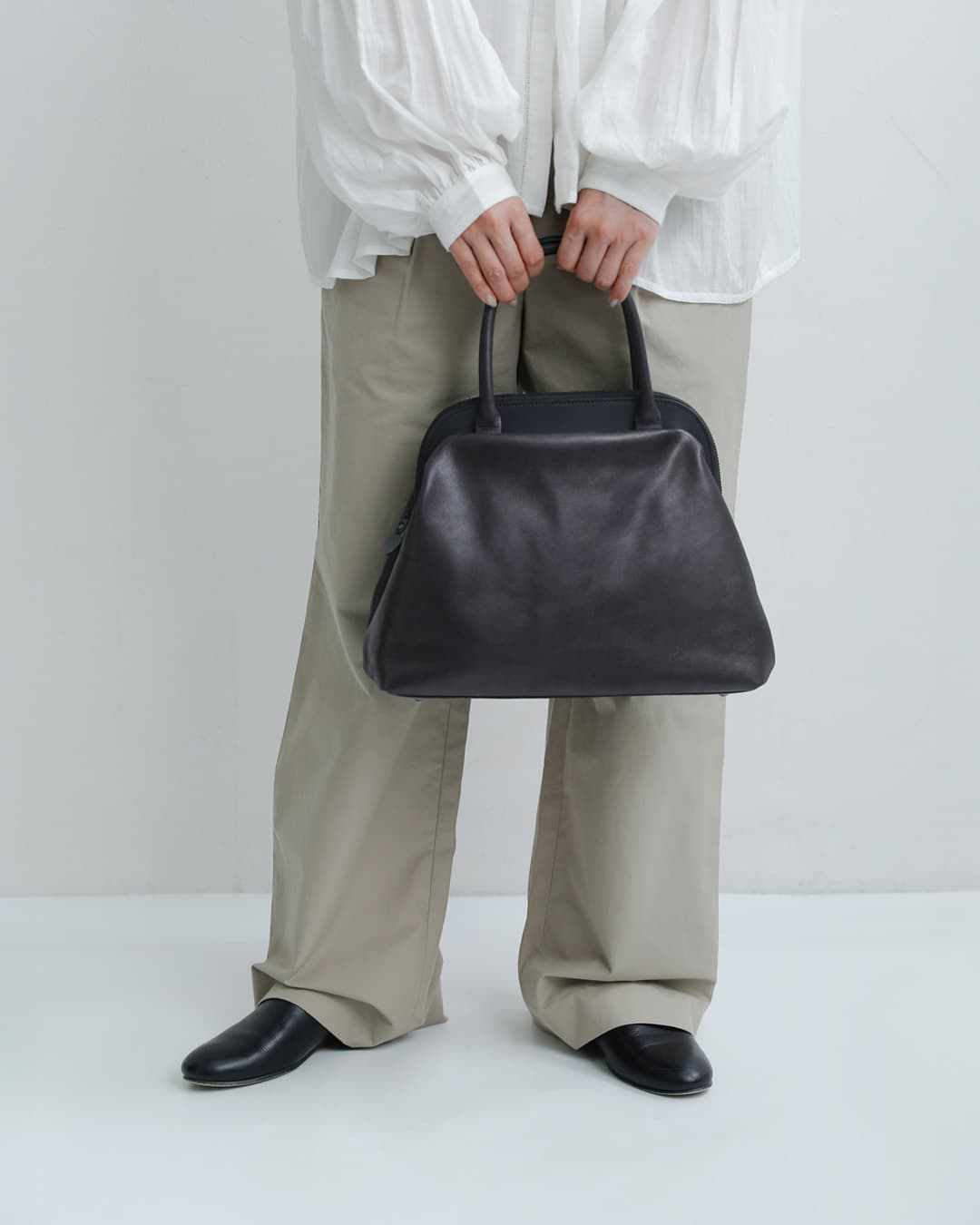 Ense(アンサ)キップレザー がま口 2way ショルダー バッグ Sサイズ “gamaguchi bag S” pens-502