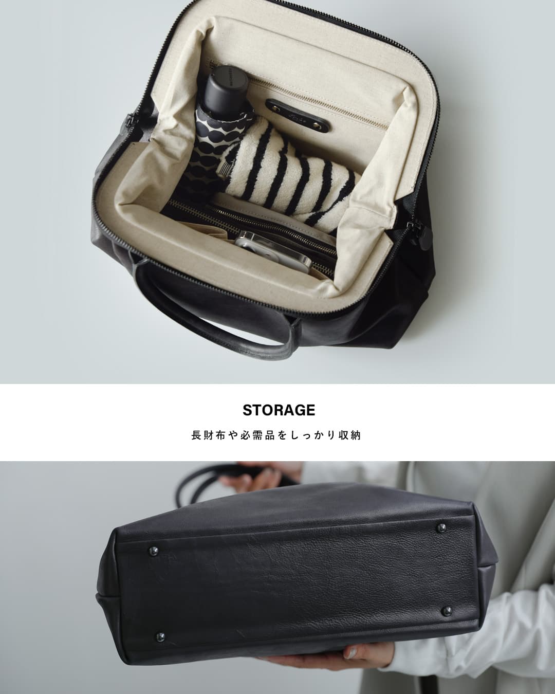 Ense(アンサ)キップレザー がま口 2way ショルダー バッグ Sサイズ “gamaguchi bag S” pens-502