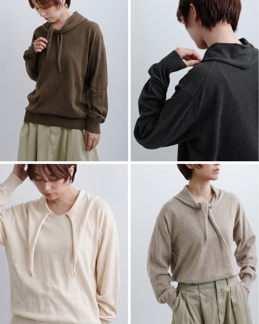 NOUVELLES DU PARADIS(ヌーベル ドゥ パラディ)ムーコットン バンダナカラー プルオーバー pk26302