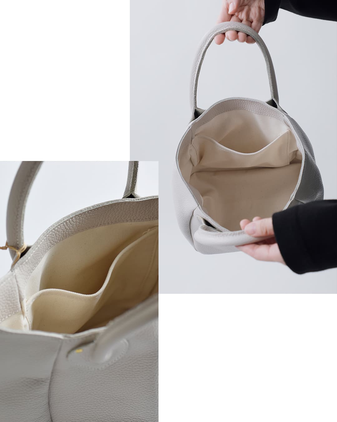 MARINE DAY(マリンデイ)イタリーシュリンク カウレザー トートバッグ PLUM plum