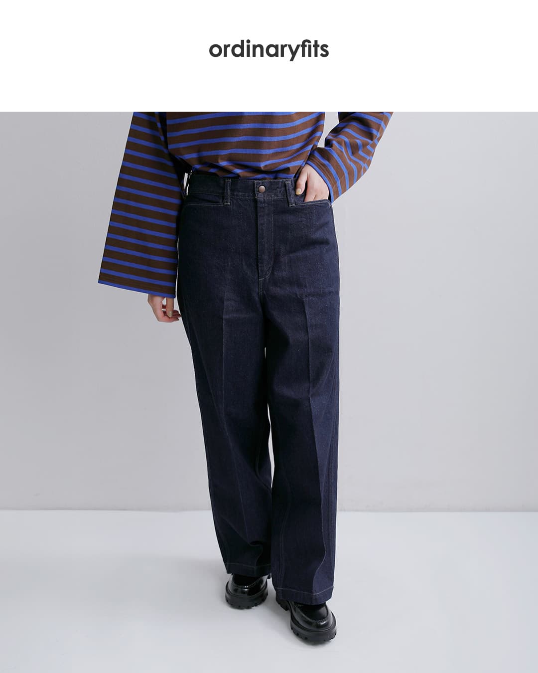 ordinaryfitsワンウォッシュ デニム フリスコトラウザー FRISKO TROUSERS pt021ow
