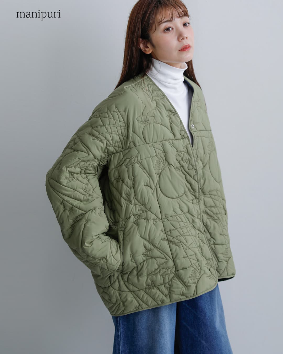 manipuri(マニプリ)リバーシブル キルティング ジャケット quilting-jacket