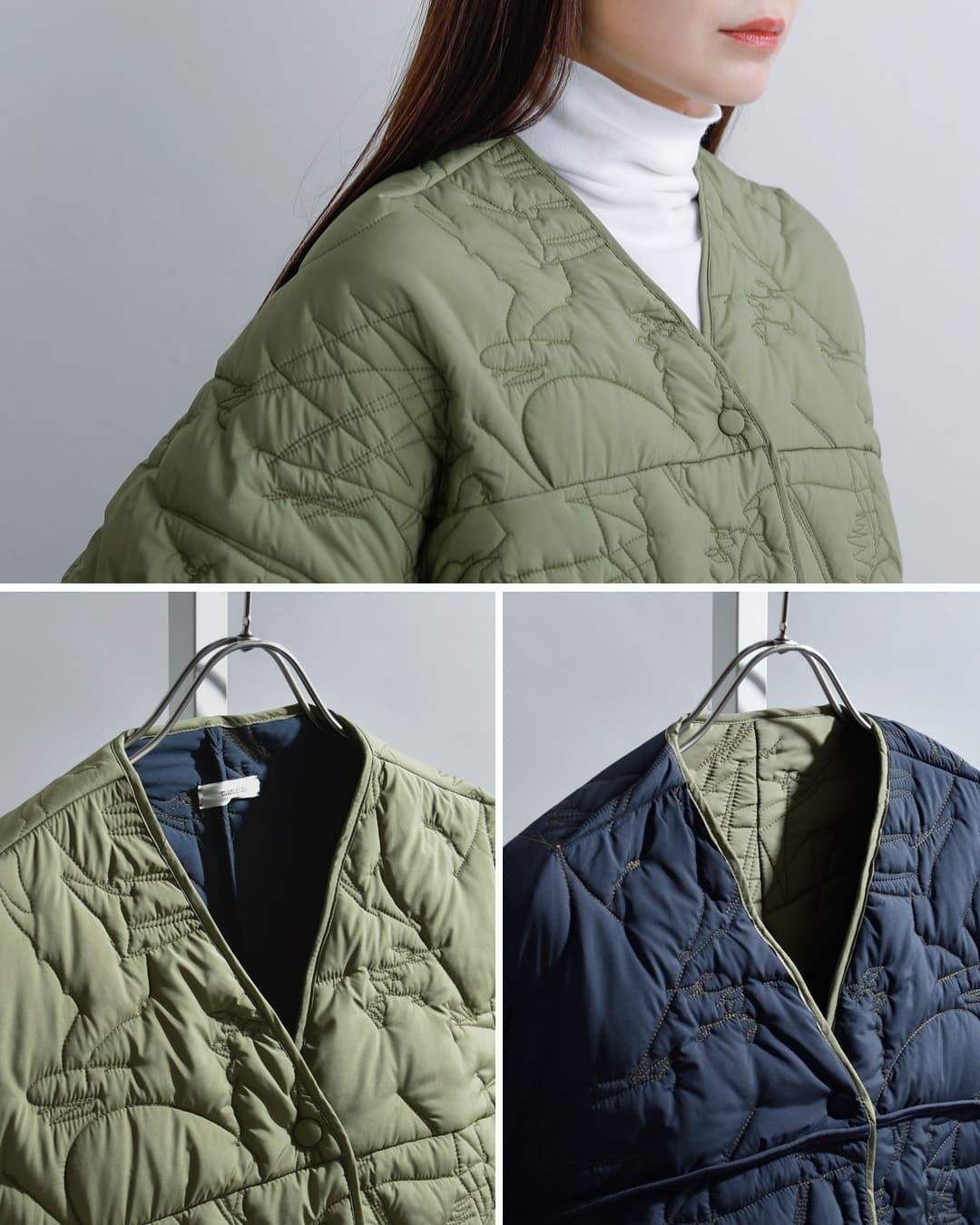 manipuri(マニプリ)リバーシブル キルティング ジャケット quilting-jacket