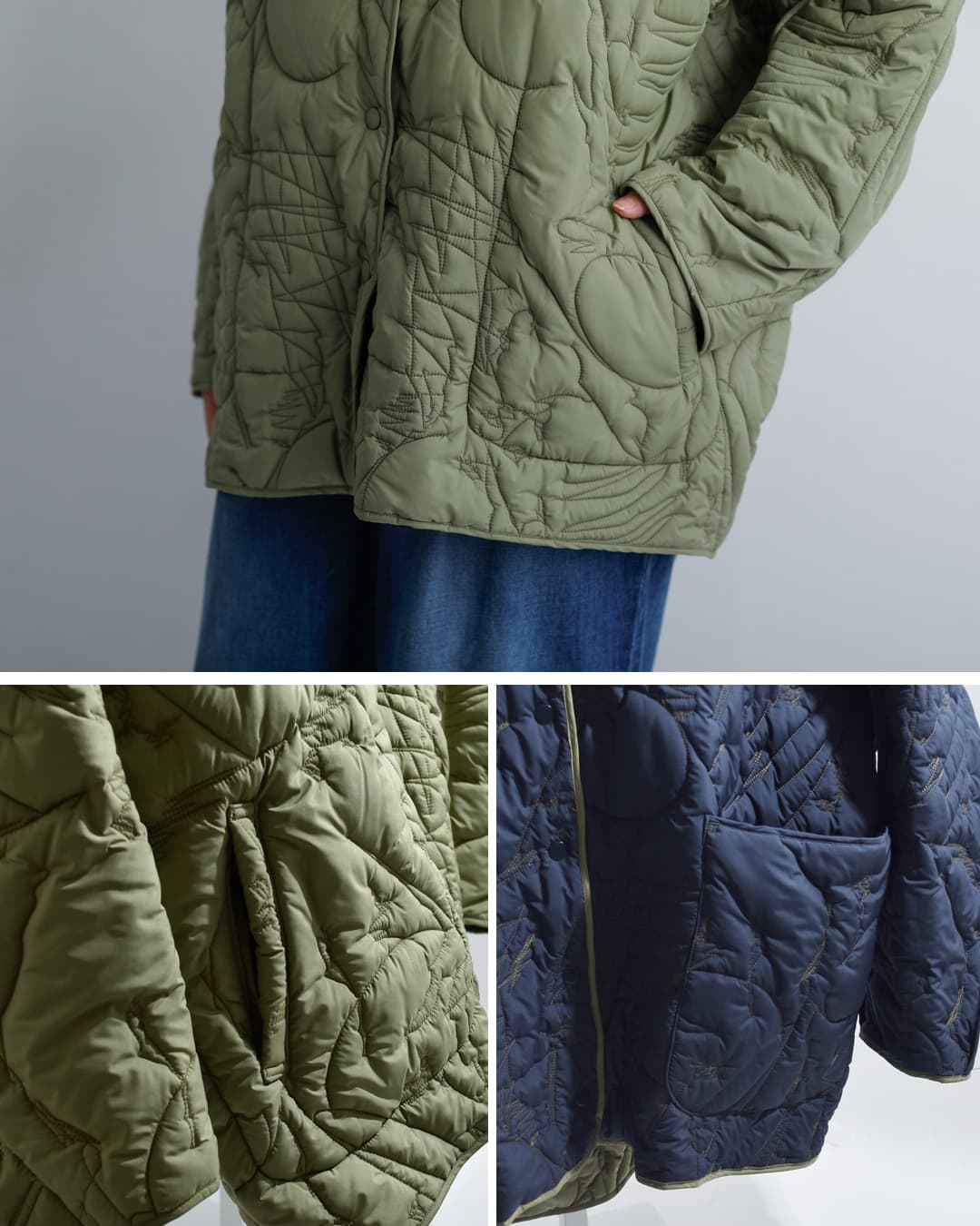 manipuri(マニプリ)リバーシブル キルティング ジャケット quilting-jacket