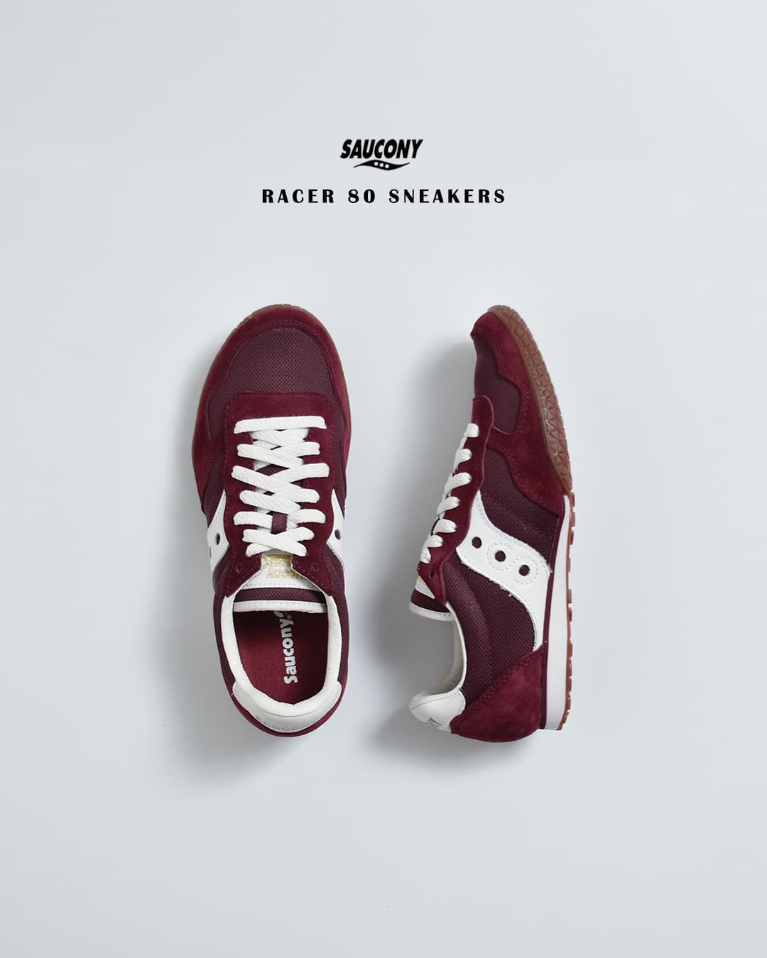 sauconyレーサー80 スニーカー RACER 80 racer80-same1