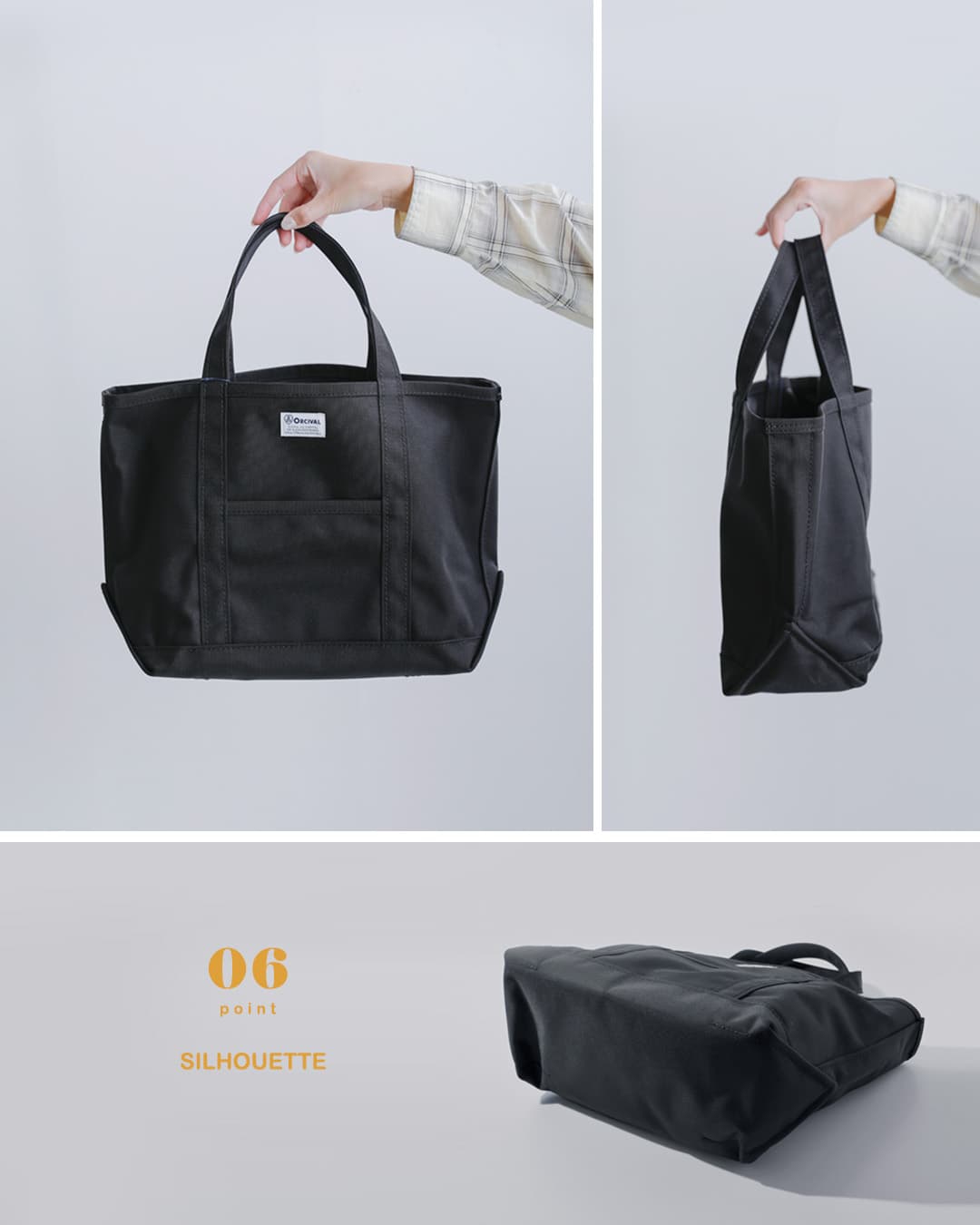 GW SALE‼️ ORCIVAL 黒 ナイロン　トートバッグ ORCIVAL オーシバル オーチバル aranciato別注 コーデュラナイロン