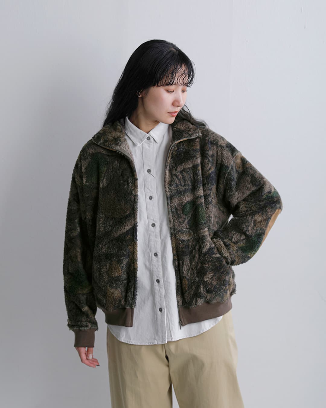 2026aw新作]REMI RELIEF レミレリーフ シャギーフリース ZIPジャケット