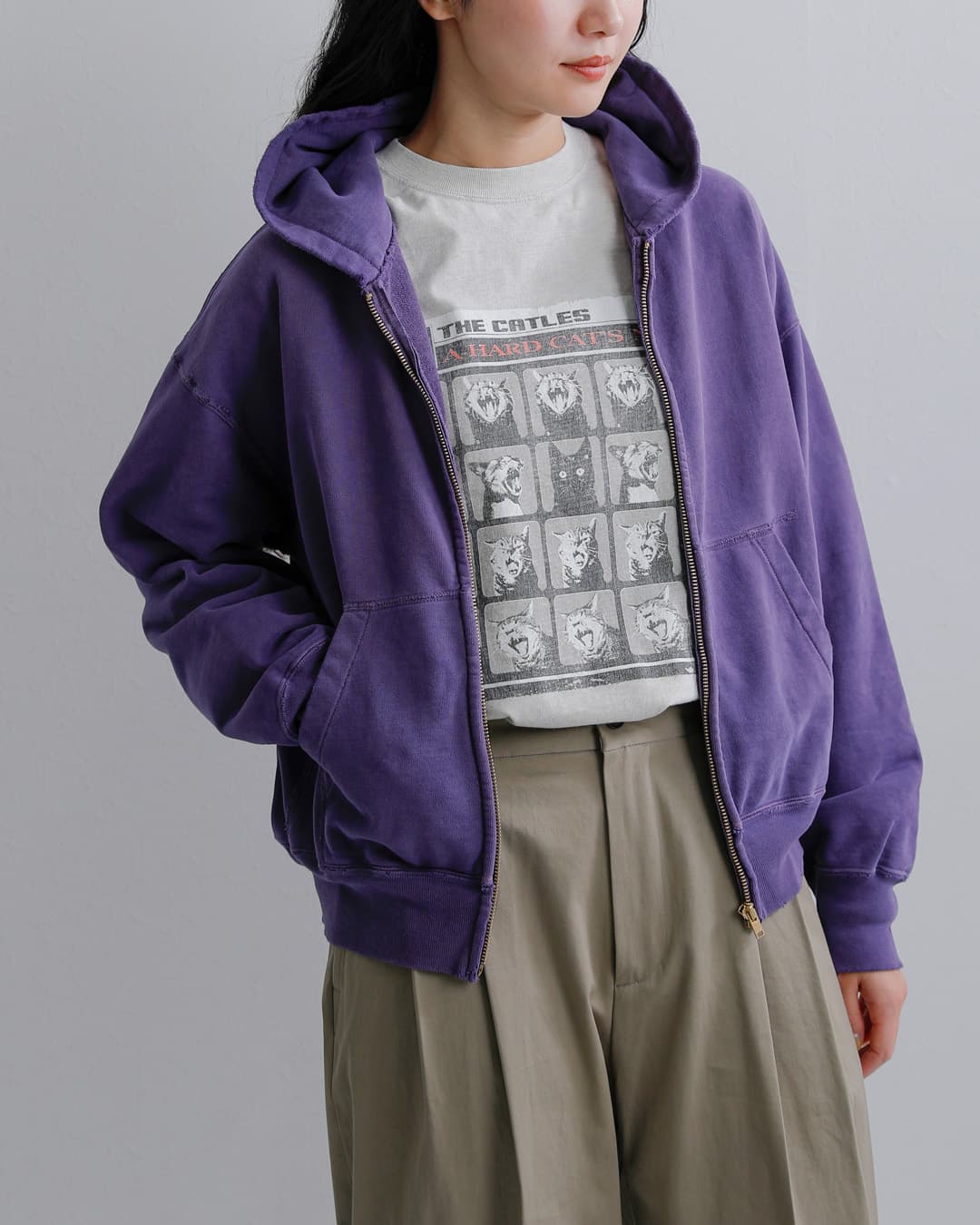 REMI RELIEF(レミレリーフ)ハードSP加工 天竺長袖Tシャツ A HARD CATS NIGHT rn31393138