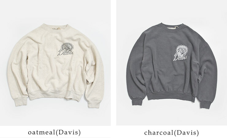 REMI RELIEF(レミレリーフ)SSP加工 起毛裏毛 クルーネック スウェット Davis / ILLINOIS rn31393181-3