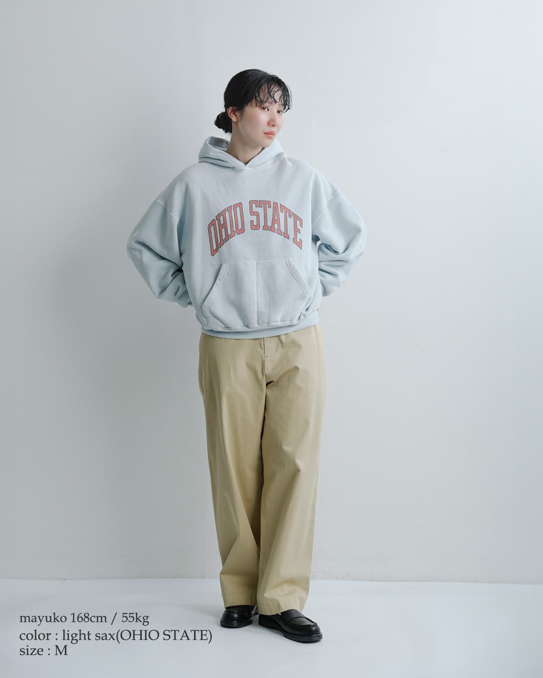 REMI RELIEF(レミレリーフ)SP加工 起毛裏毛 パーカー OHIO STATE / SAINTLOUIS rn31393185-6