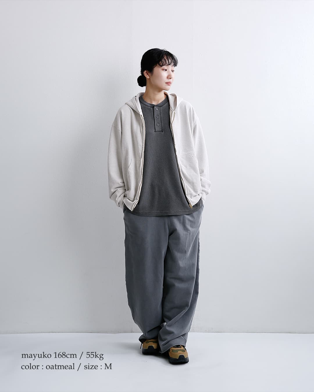 REMI RELIEF(レミレリーフ)SP加工 裏毛 ジップパーカー New Fit rn6033sdr