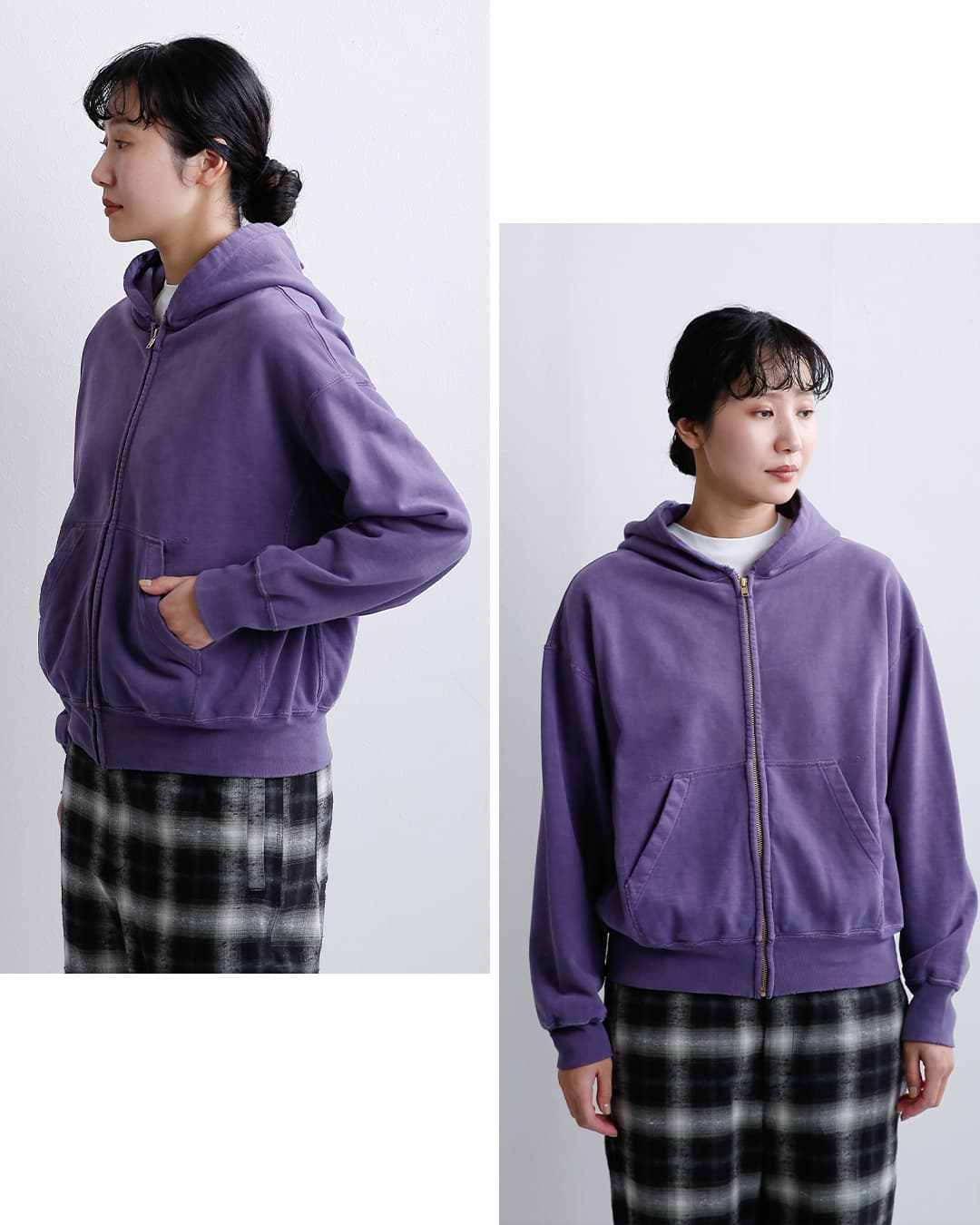 REMI RELIEF(レミレリーフ)SP加工 裏毛 ジップパーカー New Fit rn6033sdr