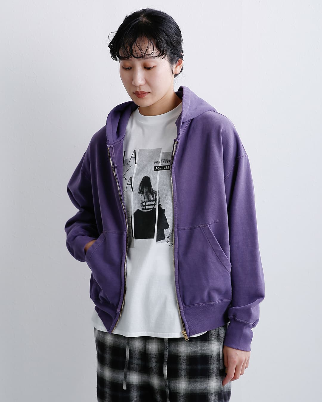 REMI RELIEF(レミレリーフ)SP加工 裏毛 ジップパーカー New Fit rn6033sdr