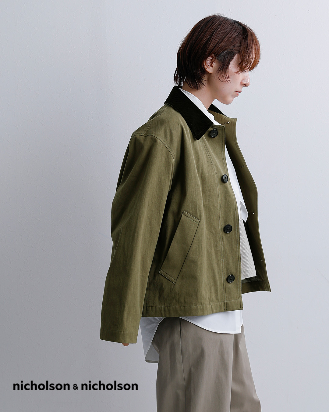 nicholson&nicholsonコットン ヘビーチノ ジャケット ROMEO-HC romeo-hc