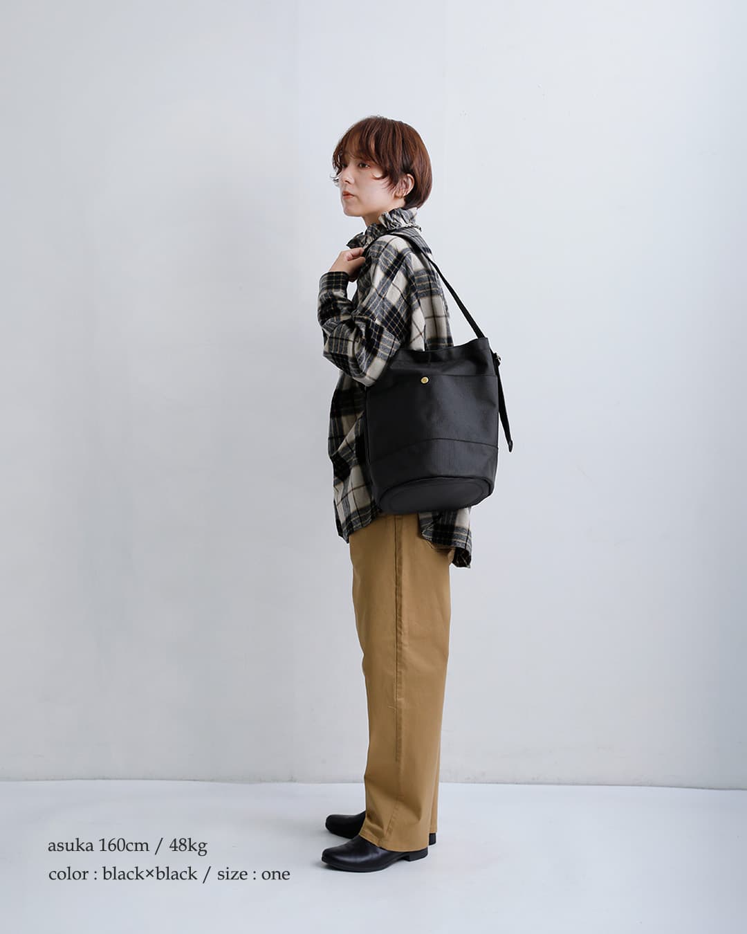 MARINE DAY66ナイロン×姫路レザー ショルダーバッグ ROOTS roots-nylon