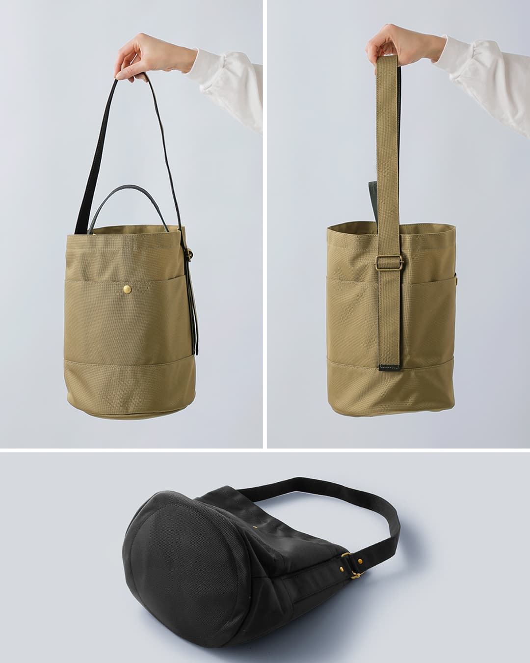 MARINE DAY66ナイロン×姫路レザー ショルダーバッグ ROOTS roots-nylon