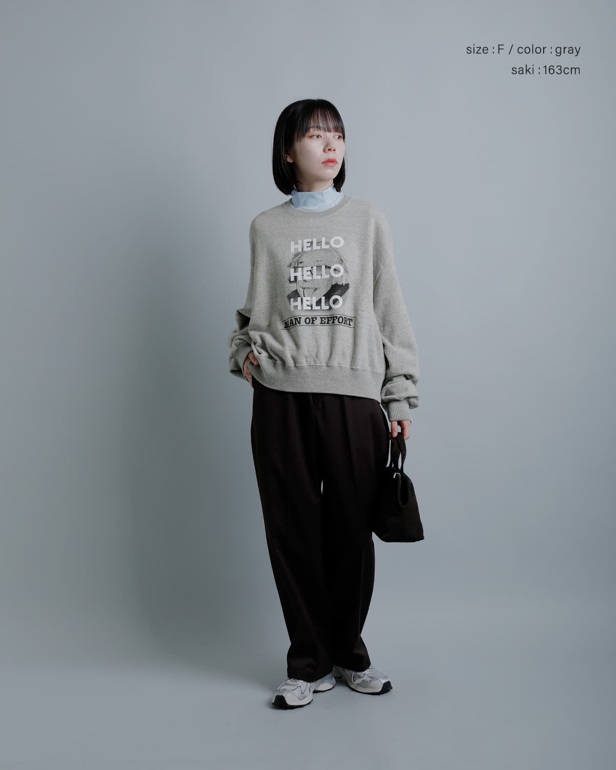 ObladaHELLO グラフィックプリント スウェットシャツ s2510cu17