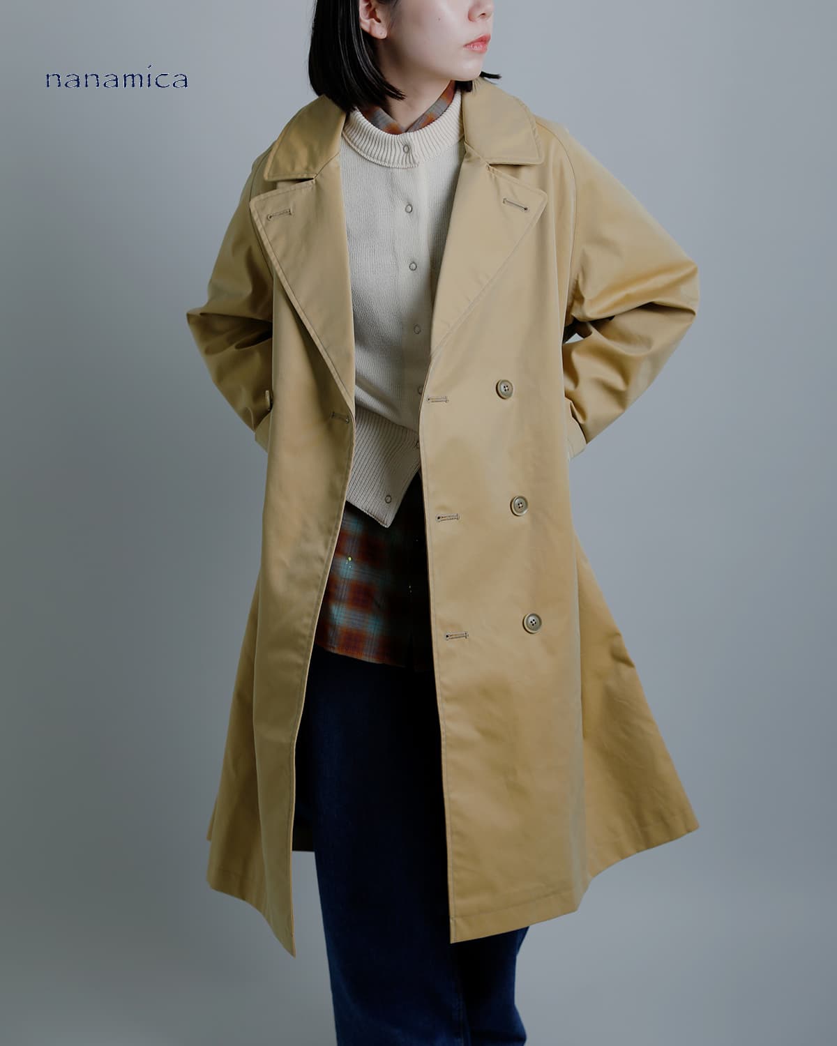 nanamica2L �R�b�g�� GORE-TEX �_�u���u���X�e�b�h�R�[�g s26sb091