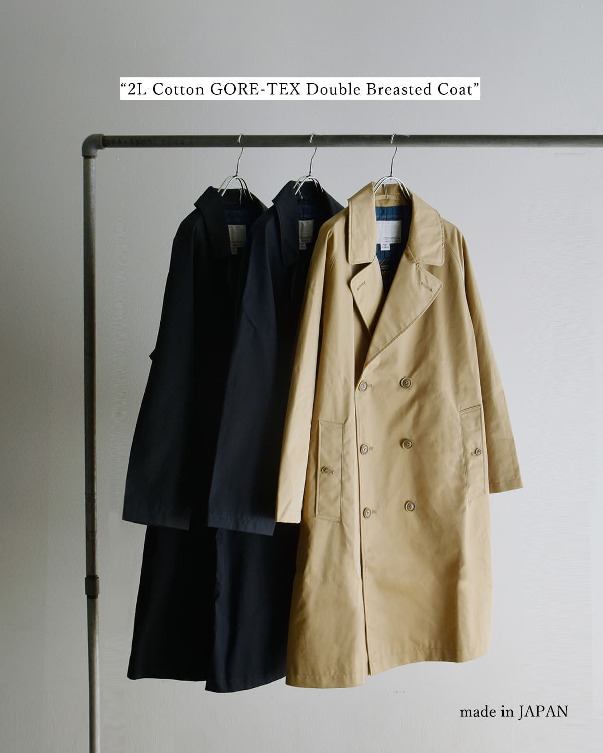 nanamica2L �R�b�g�� GORE-TEX �_�u���u���X�e�b�h�R�[�g s26sb091