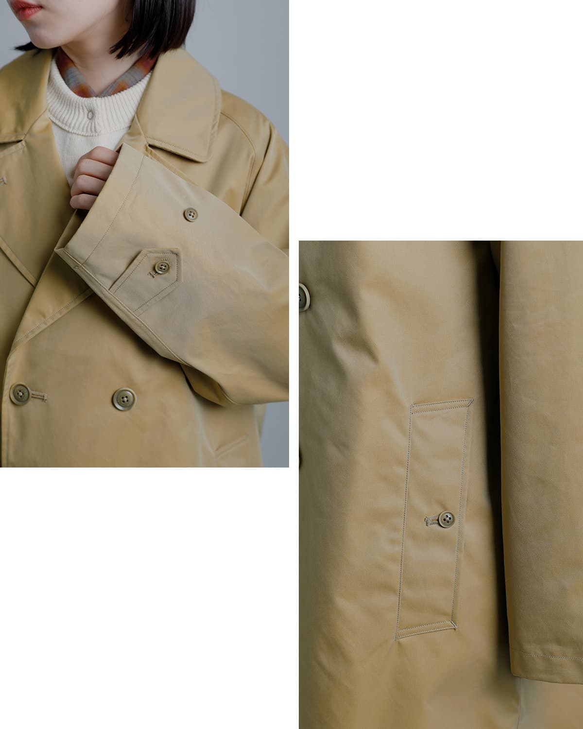 nanamica2L �R�b�g�� GORE-TEX �_�u���u���X�e�b�h�R�[�g s26sb091