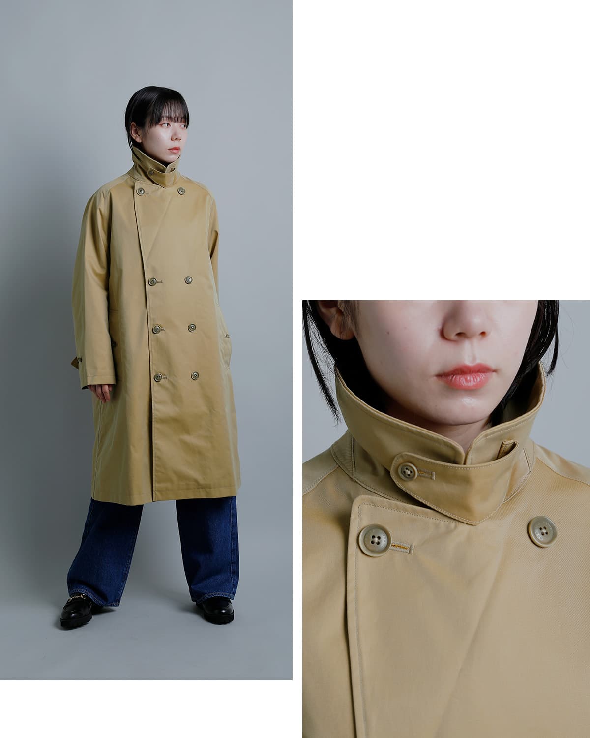 nanamica2L �R�b�g�� GORE-TEX �_�u���u���X�e�b�h�R�[�g s26sb091