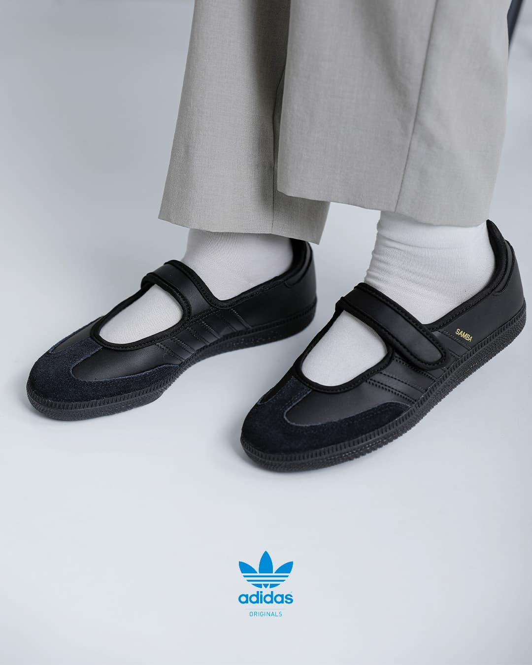 adidas Originalsサンバ ジェーン ストラップ スニーカー SAMBA JANE W samba-j-w-same1