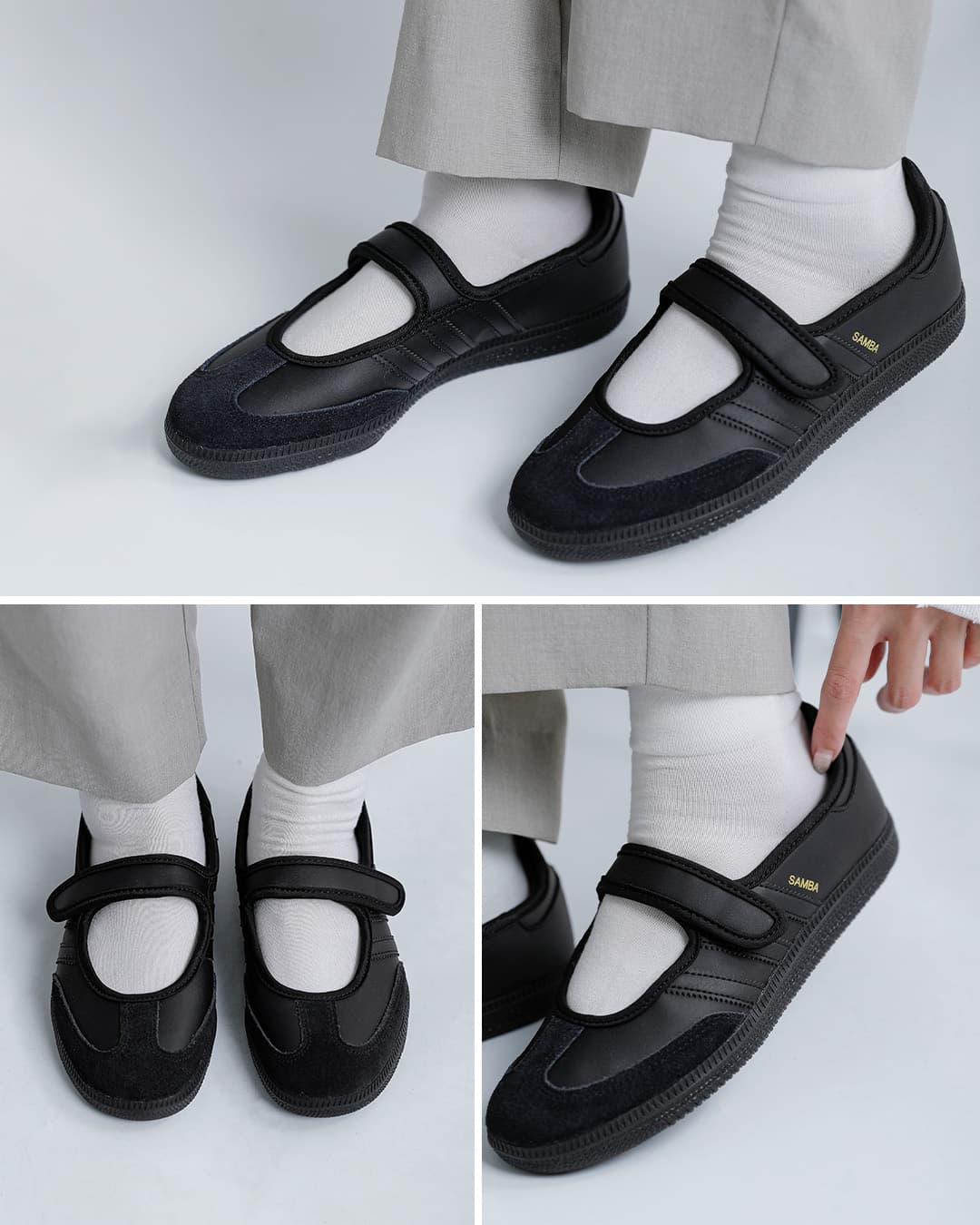 adidas Originalsサンバ ジェーン ストラップ スニーカー SAMBA JANE W samba-j-w-same1