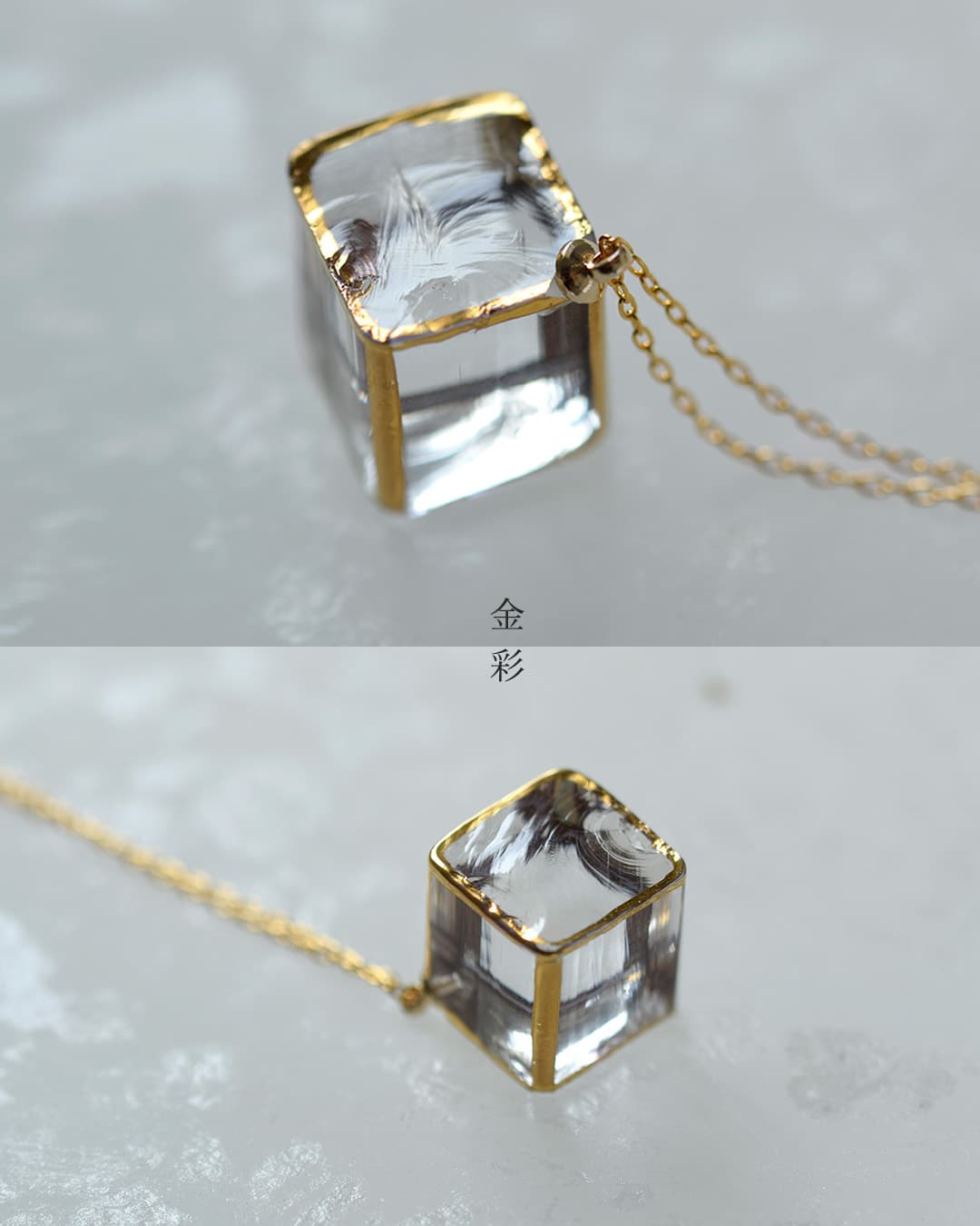 sorteガラスキューブネックレス sgj-023