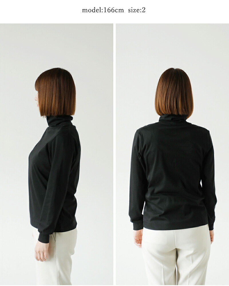 SLOANE(スローン)スーピマスムースタートルネック長袖Tシャツsl7w-t354