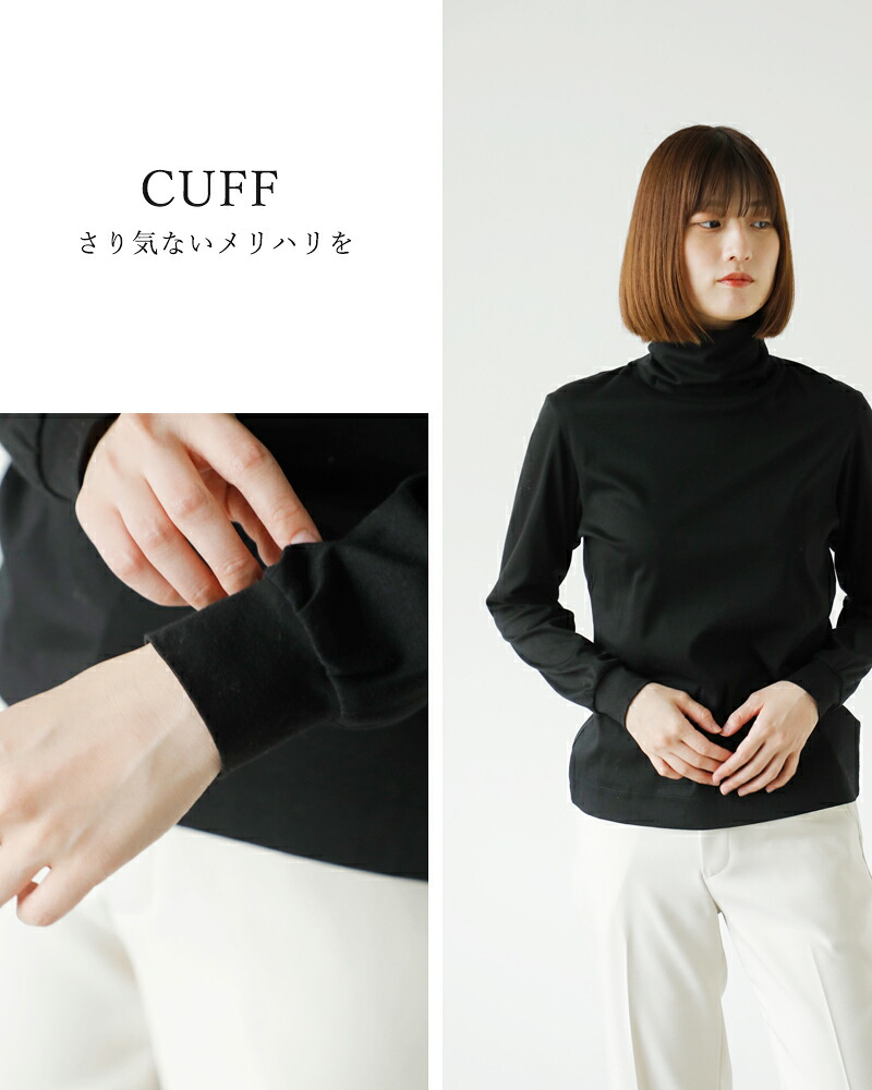 SLOANE(スローン)スーピマスムースタートルネック長袖Tシャツsl7w-t354