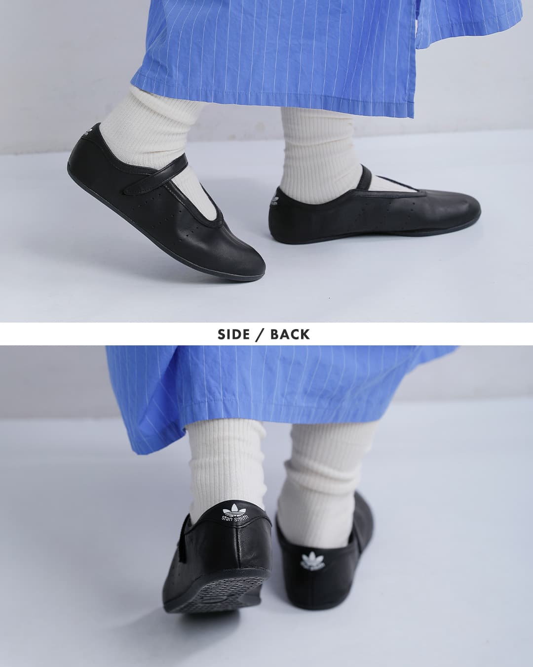 adidas Originalsスタンスミス プレミアムレザー バレエ スニーカー STAN SMITH LO BALLET W stan-s-l-b-same1