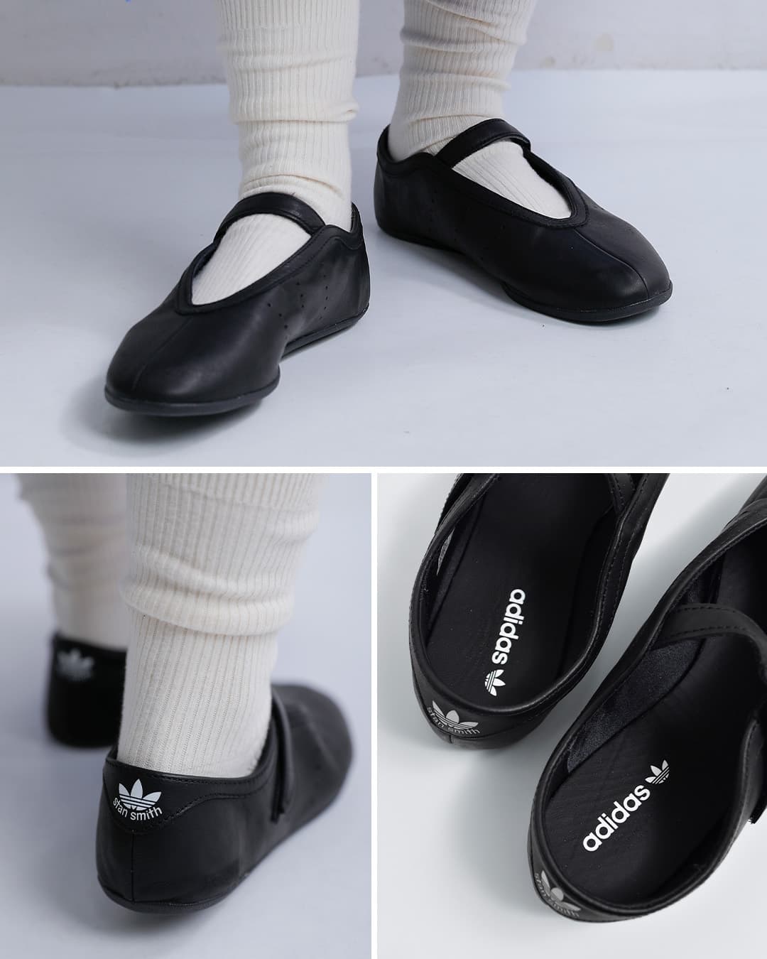 adidas Originalsスタンスミス プレミアムレザー バレエ スニーカー STAN SMITH LO BALLET W stan-s-l-b-same1