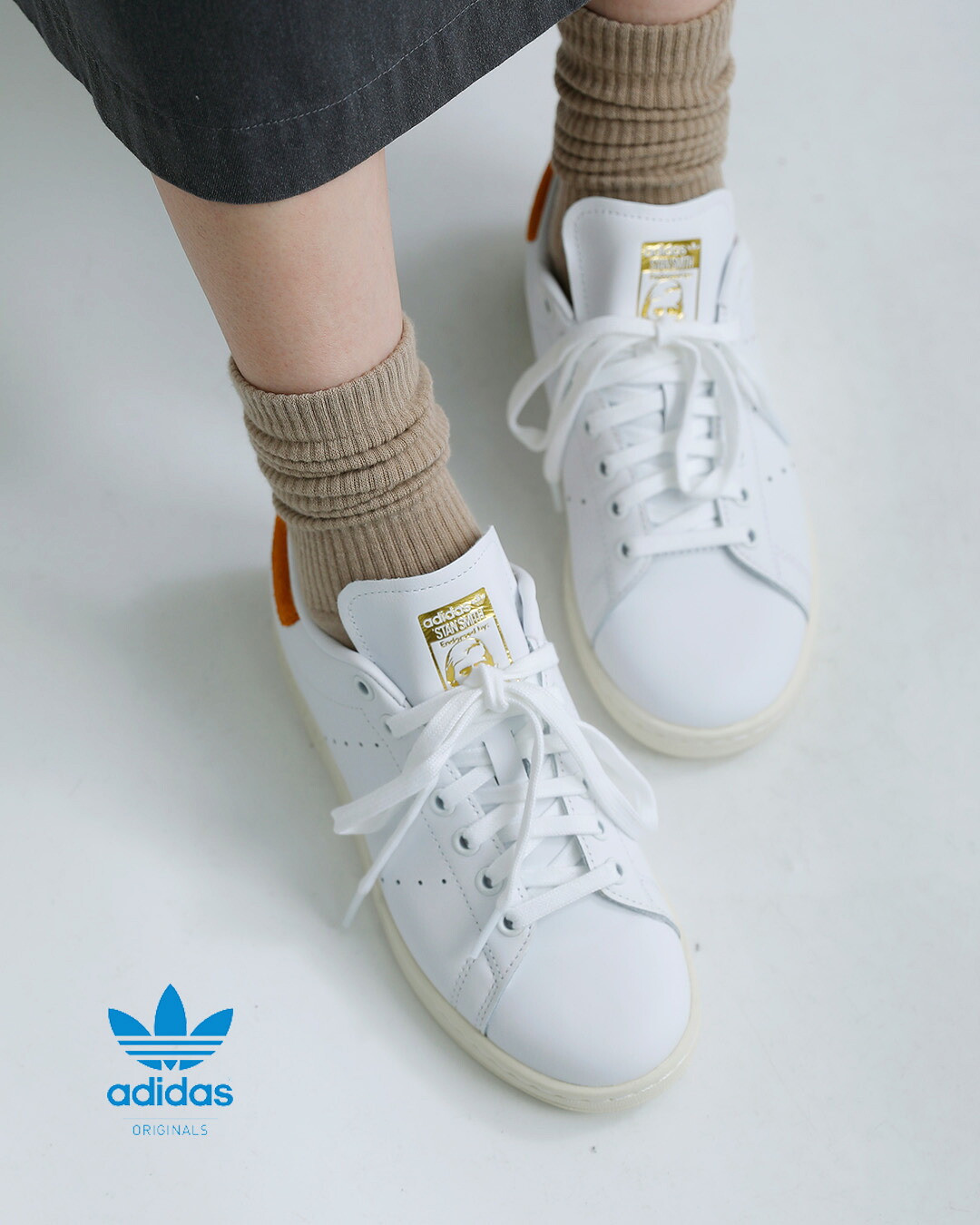adidas Originalsスタンスミス レザーアッパー スニーカー STAN SMITH OG Q3 stan-smith-same1