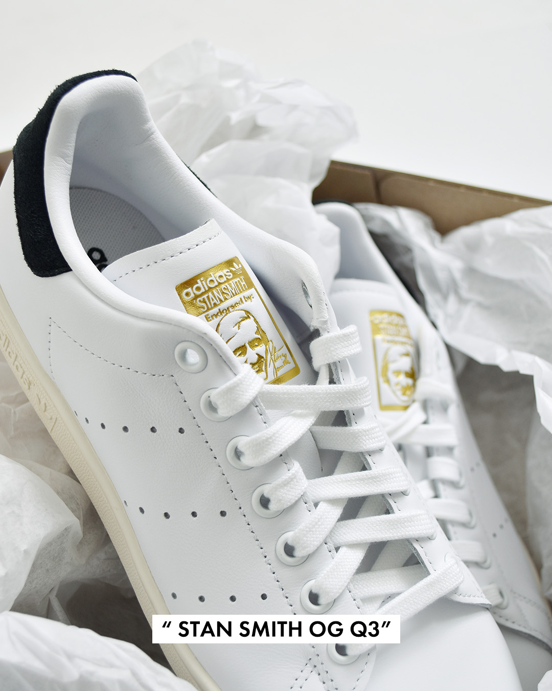 adidas Originalsスタンスミス レザーアッパー スニーカー STAN SMITH OG Q3 stan-smith-same1