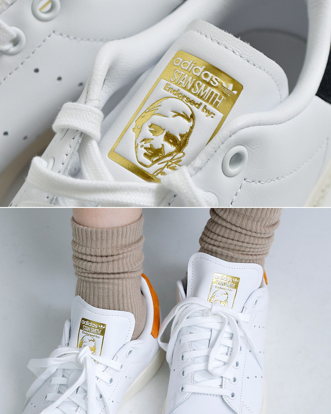 adidas Originalsスタンスミス レザーアッパー スニーカー STAN SMITH OG Q3 stan-smith-same1